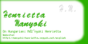 henrietta manyoki business card